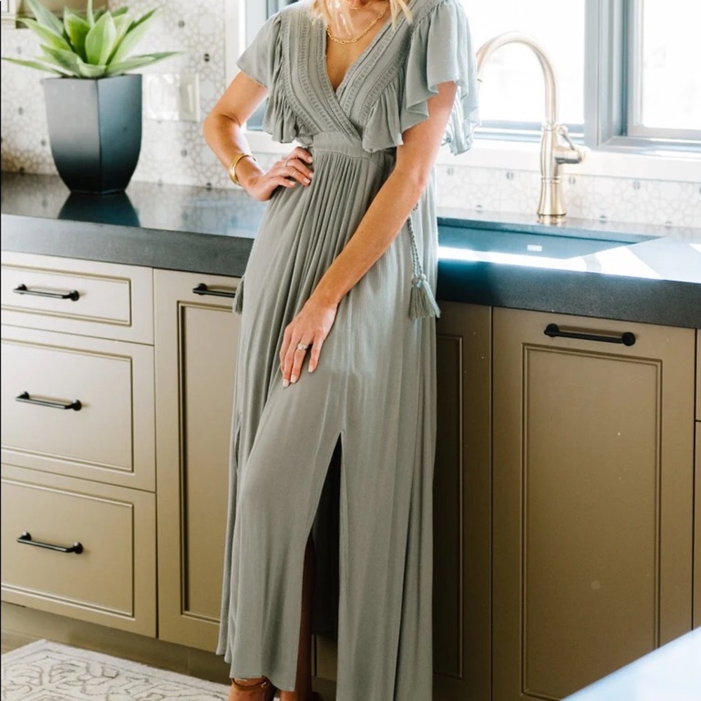 Dusty Mauve Boho Dress